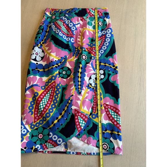 J. Crew Tie Back Tulip Skirt‎ In Colorful Ratti Kaleidoscope Floral Size 6 - Picture 3 of 10
